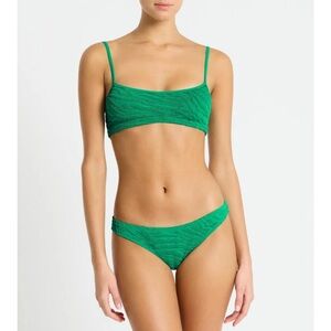 Bond eye emerald tiger bikini set